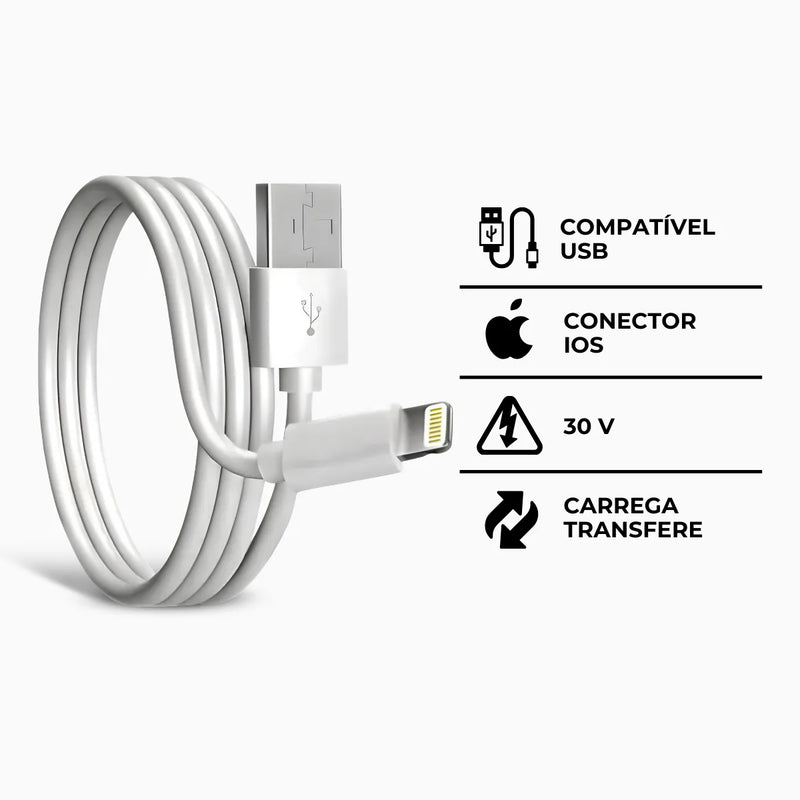 Cabo Lightning Conector USB